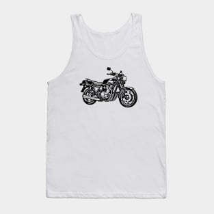 Z1300 Motorcycle Sketch Art Tank Top